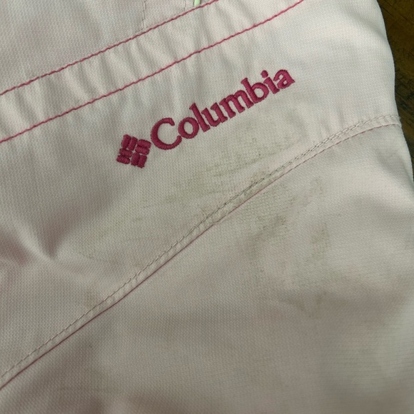 Girls pink adjustable Columbia 2T snowpants - Picture 3 of 3